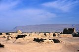 The ruins of Karakhoja or Gaochang Gucheng (Gaochang Ancient City) date from the initial Han Chinese conquest of the area in the 2nd century BCE.<br/><br/>

Located about 46km southeast of Turpan on the edge of the Lop Desert, Karakhoja is larger than Yarkhoto, but rather less well preserved. Originally established as a garrison town, it developed into a prosperous city by Tang times, before being eventually abandoned in the 14th century, probably due to a combination of endemic warfare and desertification. In its prime, Karakhoja was divided into three sections – an outer city, inner city, and palace area.