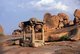 India: Early Jain temple ruins on Hemakuta Hill overlooking the Virupaksha Temple and the bazaar, Hampi, Karnataka State